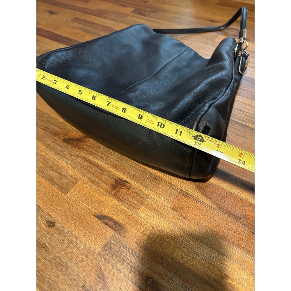 COACH‎ Madison Phoebe Shoulder Bag Hobo Style Leather Purse in Black F35723 - Picture 5 of 16